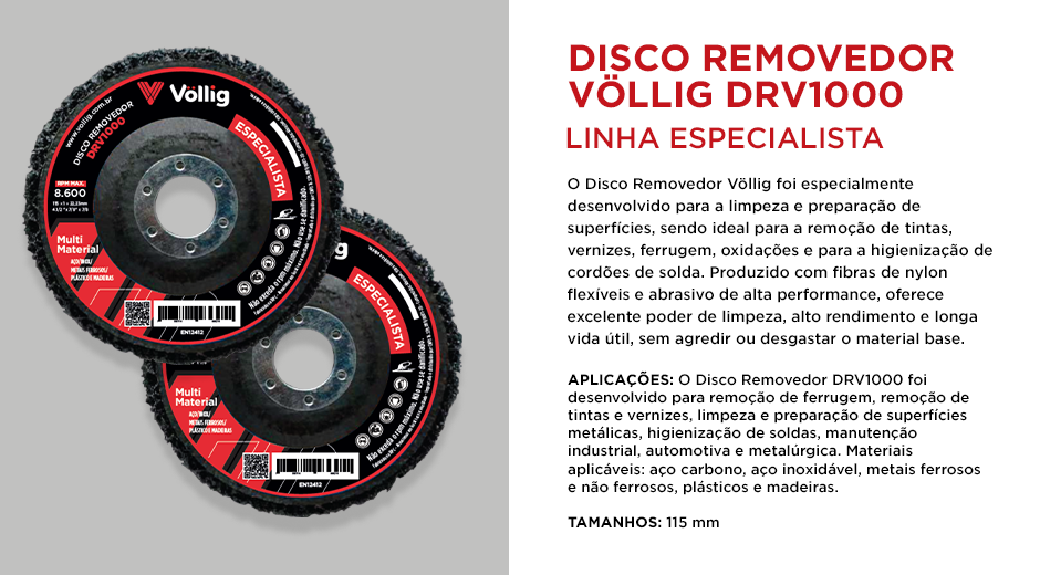 Disco Removedor DRV1000 - descrição