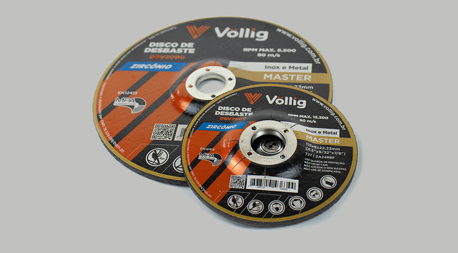 Disco de Desbaste Völlig DBV2000 Zircônio - detalhe